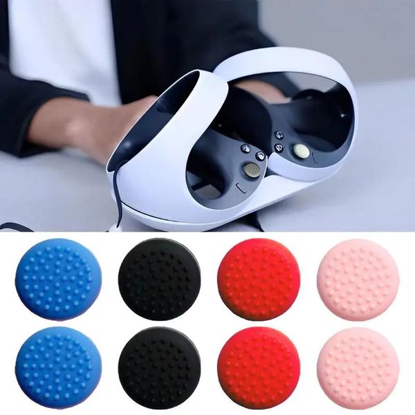 50 PC étuis couvercle de bâton de pouce en Silicone pour contrôleur de jeu Sony S VR2 poignée antidérapante capuchon de pouce couvercle de protection du bras de joystick 231108