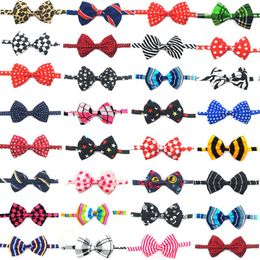 50 pc/lot Dog Apparel Polyestersilk Butterfly Pet Cat Puppy Bow Tie PE04