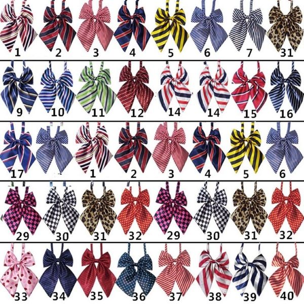 50 unid / lote Fábrica Nuevo Colorido Hecho A Mano Ajustable Perro Grande Cachorro Mascota Mariposa Pajaritas Corbatas Suministros de Aseo para Perros LY01229u