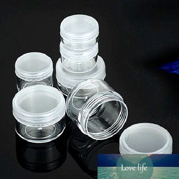 Pot d'échantillon rond en plastique PS Transparent, conteneurs de crème cosmétique, bouteilles transparentes de crème de maquillage, 3g 5g 8g 10g 15g 20g, 50 pièces/lot