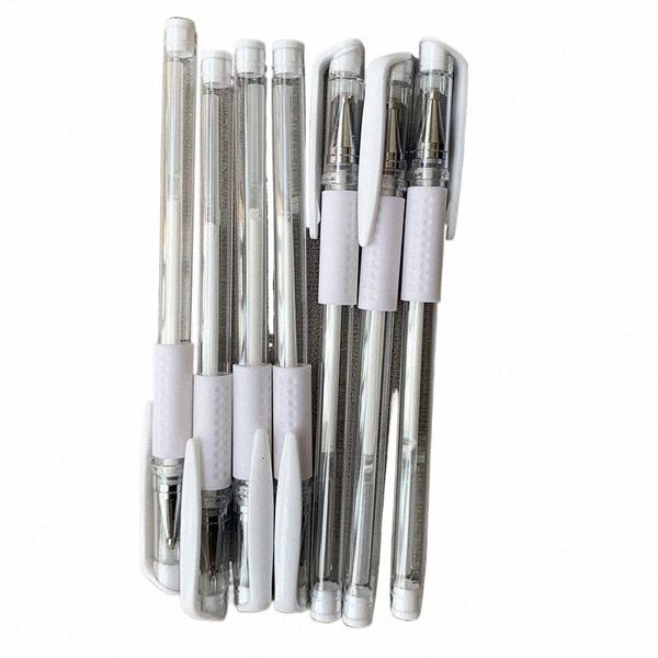 50pc Microblading fournitures stylo marqueur de tatouage accessoires de maquillage permanent blanc stylo marqueur de peau chirurgicale pour outil de scribe de sourcil r9Vb #