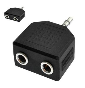 50 stks 1 Man naar 2 Vrouwelijke Audio Hoofdtelefoon Splitter Adpater Voor Oortelefoon Headset Omzetten Connector Splitter Headphone332Y6235913