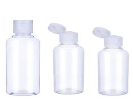 50 stcs 10 30 50 60 100 ml Lege transparant plastic pakket Clamshell Water fles kristalheldere flip top dop verpakkingscontainers T203904905