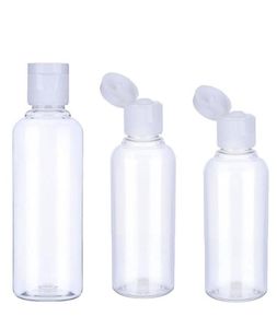 50pcs 10 30 50 60 100 ml Emplete en plastique transparent vide bouteille d'eau Clamhell Bottle cristal clair Couet de capuchon de capuchon T202142192