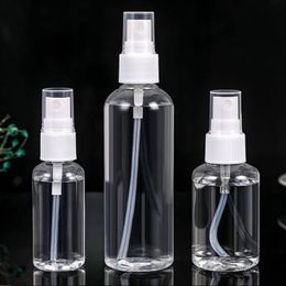 50 stks 10 ml 20 ml 30 ml 50ml 100 ml transparante lege kleine spuitflessen plastic navulbare container cosmetische containers