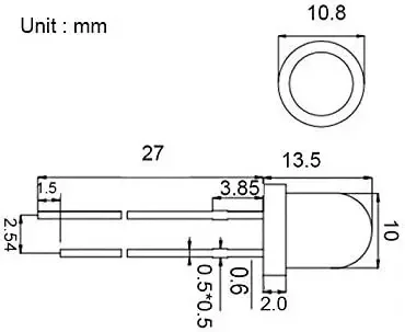 50pcs 10mm LED Işık Yayılan Diyotlar Yardımcı Kiti Bireysel Muticolor Lights Beyaz Kırmızı Yeşil Mavi Sarı Arduino için