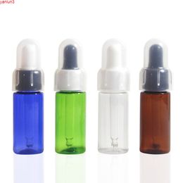 50 pcs 15 ml en plastique PET huile essentielle couvercle de bouteille en caoutchouc verre compte-gouttes cosmétique bleu emballage bonne quantité