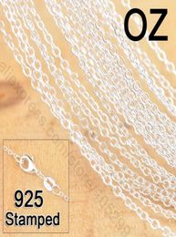 50 Stück 18 Zoll 925 Sterling Silber Schmuck Link Rolo Ketten Halskette mit Karabinerverschlüssen Damen Schmuck Fabrik Lager schnell 9923818