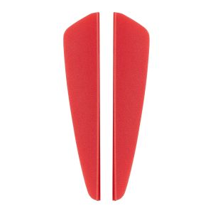 50pcs Bouclier de 2 pouces en forme de plume en plastique Plume courte et plumes de flèche en 3 couleurs pour la formation ciblée de cible extérieure
