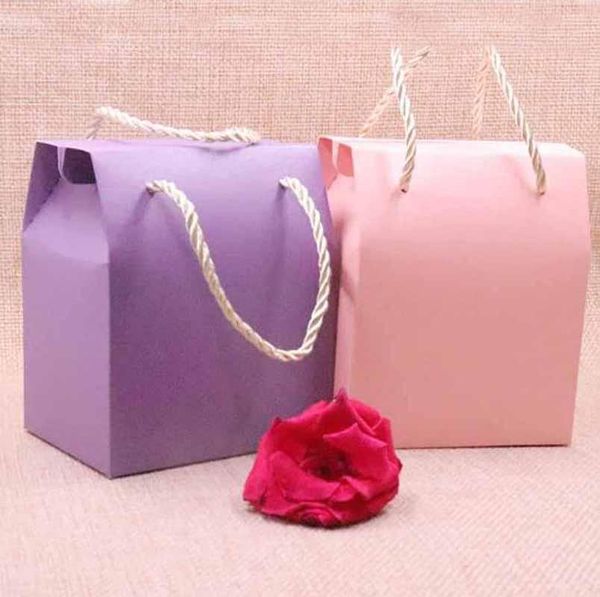 50 Uds 2018 gran oferta nueva caja de regalo para dulces DIY 6 colores Favorito de boda para galletas de tarjeta 8,9x10,5x6,7 cm pastel de bodas