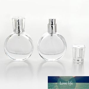 50 stks 25 ml parfum fles transparant glas cosmetica lege aluminium spuit hoofd aftershave make-up remover container sample1 fabriek prijs expert ontwerpkwaliteit