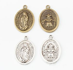 50pcs 2617mm Italie Santo Nino de Atocha Nuestra Senora de Guadalupe Charms Bronze Pendentids for Bracelet Earring Brill Bielry2791098