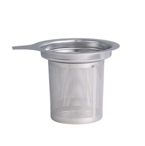 50 stks 304 roestvrij staal ronde zeef thee koffie infuser voor mok cup filter zeef lade metalen mesh