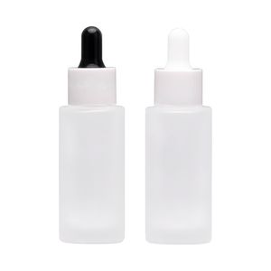 50 Uds. Botellas cuentagotas de aromaterapia de aceite esencial de vidrio de 30ml botella de pipeta líquida para ojos con gota de reactivo