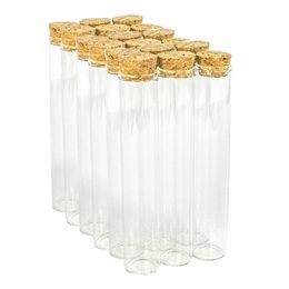 50 stuks 30 ml transparante glazen flessen Food Grade reageerbuispotten op maat gemaakte herbruikbare opslagflesjes met kurken 22 * 120 mm 240328