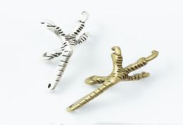 50 pcs 3415 MM Vintage bronze couleur argent griffe de faucon serres d'oiseau charmes pendentif en métal pour bracelet boucle d'oreille collier bijoux à bricoler soi-même 1363944