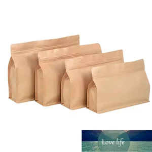 50pcs 3D Kraft papier emballage pochettes Snack café sucre poudre noix maïs épice thé épais refermable cadeau sacs de rangement prix d'usine conception experte qualité dernière