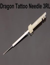 50 Stück 3-zackige runde Nadeln für Permanent-Make-up-Schnalle, passend für Dragon Tattoo-Maschine3389910