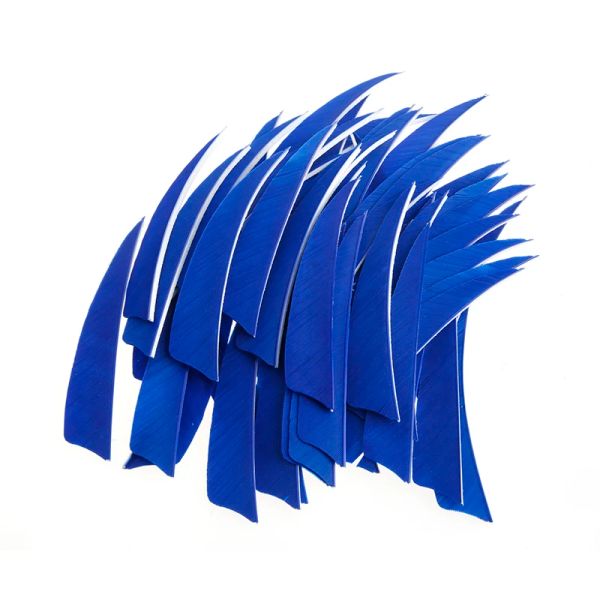 50pcs 4 pouces de bouclier Forme de dinde plume pour la chasse à la flèche Fletching pour