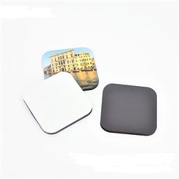 50 stks 5 cm x 5 cm x 0.4 cm Blank Sublimatie Houten Custom Koelkastmagneet Hot Transfer Printing Blanco MDF Magneten DH8686