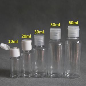 50pcs 5 ml - 100 ml en plastique PET PET PET CARDIAU CUD CUDIER LOTION COSTRES COSMETIQUES CONTENSEURS ÉCHANGE DE VOYAGE VIALS REFOLLables Liquide 220614