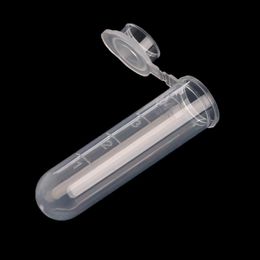 50 Stuks 5 Ml Plastic Clear Test Centrifuge Buizen Snap Cap Flesjes Sample Lab Container Nieuwe Laboratorium D14322m