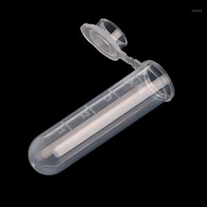 50 stks 5 ml Plastic Clear Test Centrifuge buizen Snap Cap Flacons Monster Lab Container Laboratorium D14