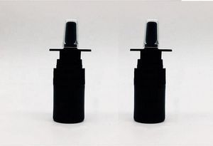50 -stks 5 ml Refilleerbare zwarte plastic nasale spuitfles pomp spuitcontainer flacon pot voor zoutwaterwassingstoepassingen6410977