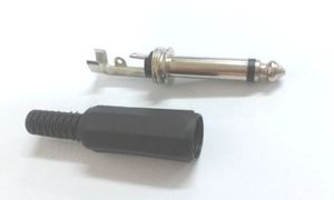 50 Stück 6,35 mm männlicher TRS 1/4 Zoll Mono-Klinken-Audio-Stecker-Adapter-Anschluss