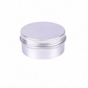 50 stks * 80g Aluminium Pot met Schroefdop Lege Cosmetische Ctainer Crème Monster Blikken 80 ml Lippenbalsem Kleine Metalen Pot Nail Art Blikjes Z4kz #