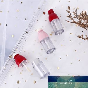 / 50 stks 8 ml roze / rood lege lip glanst buis, diy plastic elegante vloeibare lippenstift container, ronde mini lipgloss monster fles