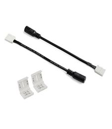 Cable adaptador de 50 piezas, kit de conector de 50 piezas de 2 pines y 8mm para tira de luces LED de un solo color 35282835, extensión de tira a tira sin espacios 6657191