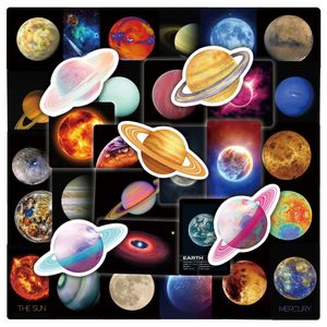 50 stcs esthetische ruimte Galaxy Planet Universe Earth Stickers voor Journal Laptop Scrapbook Sticker Scrapbooking Supplies Vintage CAR Motorfietsstickers