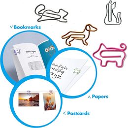 50pcs Animal Shape Paper Clips Clips Memo Clip Bookmarks PAPELERIE ACCESSOIRES DE BURIS