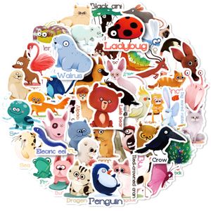 50 stks dieren diy sticker posters graffiti skateboard waterdicht voor snowboard laptop bagage motorfiets huizen sticker cadeaus voor kinderen