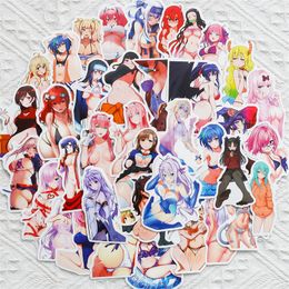 50 stcs anime meisje stickers voor laptop cadeau tieners volwassenen meisje jongens waterdichte gemengde sticker