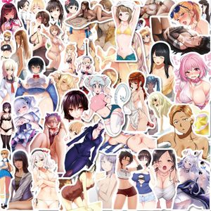 50 Pcs Anime Grils Autocollants Non-Random Vinyle Étanche pour Vélo Bagages Ordinateur Portable Skateboard Bouteille D'eau Téléphone Tasse Voiture Stickers Enfants Cadeaux