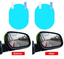 50pcs Miroir de voiture anti-brouillard Fenêtre Clean Film antiglare Miroir de protection Miroir de protection Sticker de voiture étanche.