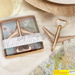 50 pièces Antique Bronze avion décapsuleur voyage Destination aventure faveurs de mariage événement souvenirs fiançailles cadeaux
