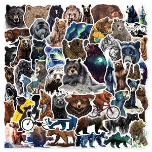 50 stks Art Bear Stickers Persoonlijkheid Dier Ursidae Graffiti Stickers voor DIY Bagage Laptop Skateboard Motorfiets Fiets Stickers