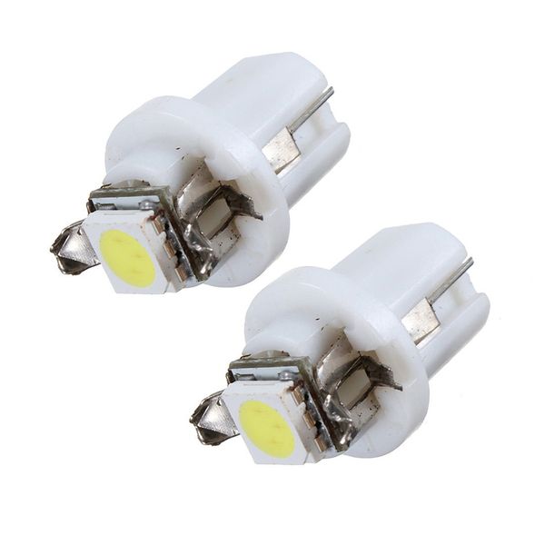 50 Unids B8.5D 509T B8.5 Led Blanco T5 1smd Lámpara Indicador de Coche Panel de Tablero Cluster Dash Bombilla Tablero de Instrumentos Luz de Reemplazo Bombillas Lote