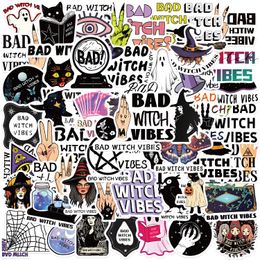 50 stuks Bad Witch Vibes Stickers Niet-willekeurige Waterdichte Vinyl Sticker Laptop Skateboard Motor Waterfles Snowboard Notebook Muur Auto Decals Kids Geschenken