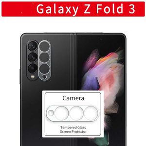 Films d'écran en verre trempé de 50 pièces/sac pour Samsung Galaxy Z Fold3/Galaxy Z Filp3 film de protection d'objectif de caméra de téléphone