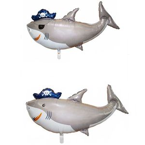 50 stks Big Size Ocean Dieren Shark Lobster Folie Ballon Tropische Vissen Ballon Zee Thema Dieren Ballons Air Opblaasbare Globol voor Safari Party Verjaardag