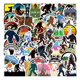 50 -stcs Bigfoot Outdoor Nature Vinyls Stickers Outdoor Skate Accessories voor skateboard laptop bagagebagage Bicycle Motorfiets Telefoonauto -stickers Party Decor