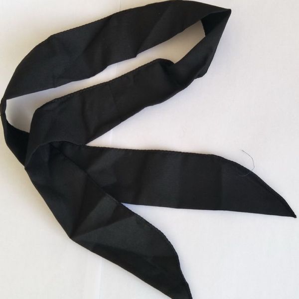 50pcs Black Color Fulgory Fources -bandana cou écharpe à cravate enveloppant Bandanas Bandanas Col Col Cool Scarfs306p
