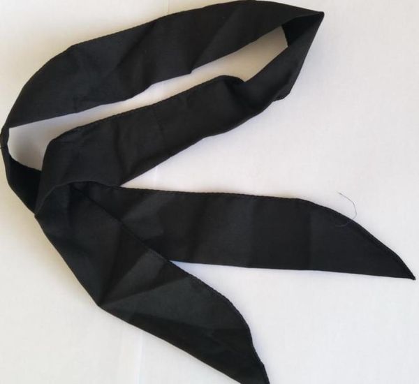 50pcs Black Color Fuil Supply Bandana cou écharpe à cravate de refroidissement Bandanas Bandan Bande de couche