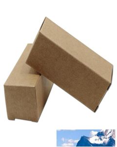 50 pièces boîte d'emballage en papier Kraft brun Carton bouteille d'huile essentielle boîte d'emballage rouge à lèvres cadeaux de fête artisanat pliable Carton Pack6965872