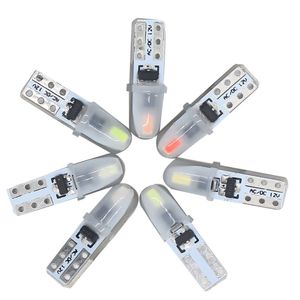 50 Uds. De bombillas Led para coche T5 3014 2SMD, luces indicadoras de instrumentos para salpicadero, lámparas, bombilla de maquillaje automático de 12V