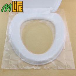 50 stks Carton Reizen Veiligheid Plastic Wegwerp Toilet Seat Cover Waterdicht CleanningSafety Hatlth Antislip 40 48cm247K